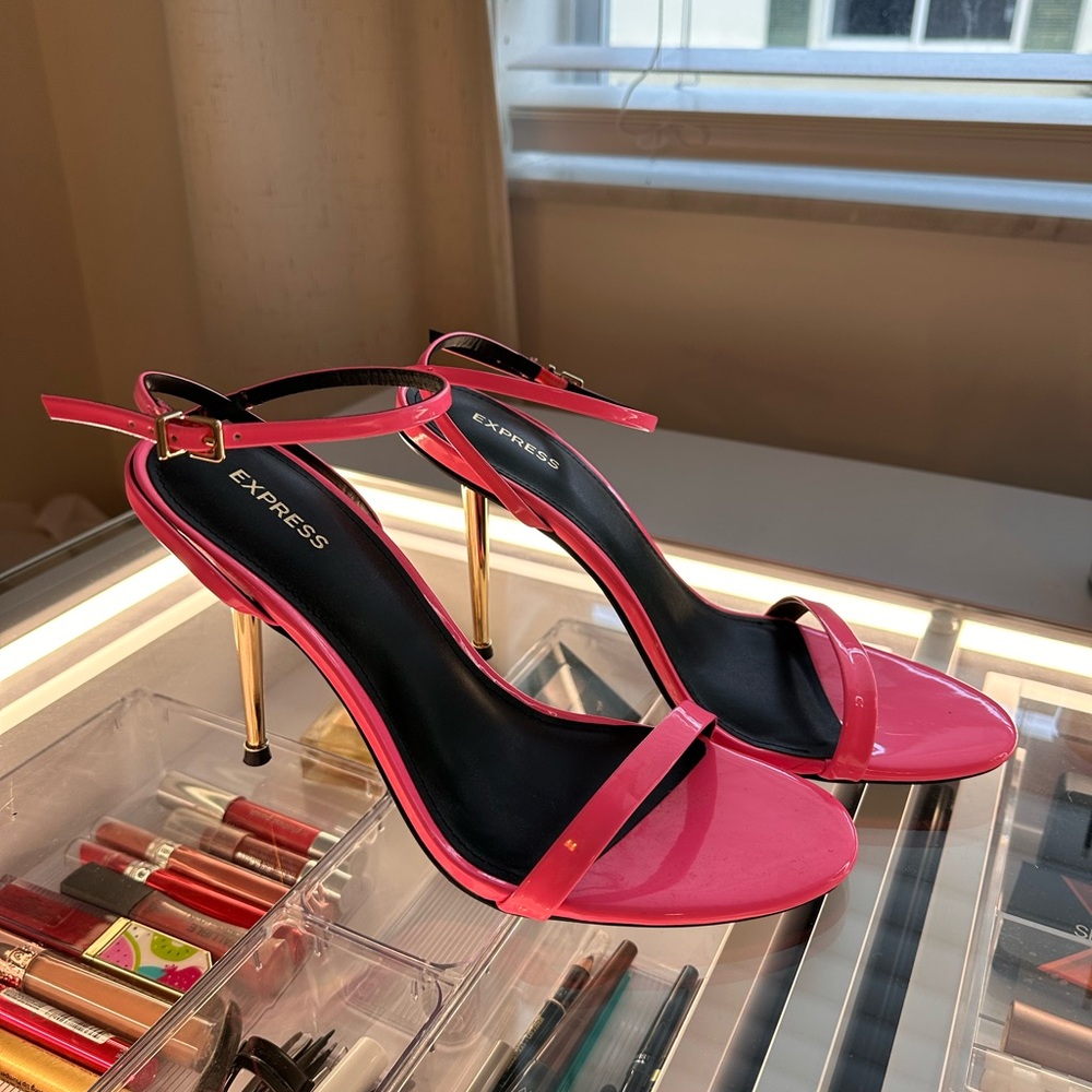 Express bright Pink Strappy Heels
